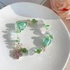 Pulsera de Verano Super Hada Flor de Cinco Pétalos Femenina Micro-incrustada Mori Estudiante Amor Pulsera de Cuentas Super Flash Joyería de Mano al por Mayor