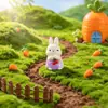 Micro-paisaje Conejo con Falda Conejo Lindo de Partículas Figura de Conejo Adorno de Resina de Conejo Decoración DIY Escritorio de Oficina Adorno Pequeño