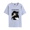 Homem japonês Jujutsu Kaisen Spell Back War MEGUMI Fuheihui Estampou camiseta de manga curta estilo europeu para homens e mulheres