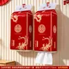 Guardanapos de Papel Estilo Pendurado Específicos para Casamento com Puxador Inferior, Pacote Grande Vermelho para Banquetes de Casamento, Coleção Completa de Artigos para Casamento