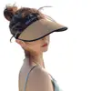 Novo Chapéu de Proteção Solar para Mulheres no Verão, Proteção UV, Viagem à Praia, Guarda-sol Versátil, Chapéu de Palha Trançado Respirável