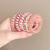 Goma para el pelo de alambre de teléfono de alta elasticidad para mujer, diadema sin costuras para coleta, accesorio para el pelo de alta gama para adultos