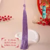 Colgante decorativo de flecos de borla de 25 cm de largo Material para manualidades DIY Colgante de linterna de nudo chino Borla