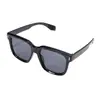 Nuevas Gafas de Sol para Hombre Cuadradas Modernas Negras Gafas de Moda Patilla de PC Retro Gafas de Sol Retro Europeas y Americanas Mujer