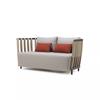 Sofá de teca de estilo nórdico para exteriores, combinación de sofá de madera maciza para patio, villa transfronteriza, muebles de exterior, hotel, jardín, balcón