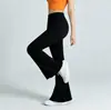 Pantalones Acampanados con Abertura Delantera, Pantalones Casuales Moldeadores de Cintura Alta Adelgazantes, Pantalones de Fitness Yoga Levanta Glúteos, Pantalones Largos para Mujer Sin Líneas Incómodas