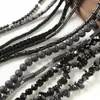 Nicho piedra natural ojo de tigre ágata negra cuentas de ábaco cuentas redondas pulsera collar con cuentas accesorios DIY material cuentas sueltas
