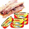Peixe Conservado em Conserva com Queijo de Soja Fermentado 148g Delicadeza de Frutos do Mar Pronto para Comer Peixe Pequeno Comida Instantânea Lata de Carne de Peixe