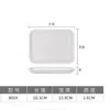 Bandeja Rectangular de Plástico para Servir Comida Rápida, Pan, Pastel, Bandeja para Sandía, Almacenamiento, Taza de Agua, Bandeja para Té, Bandeja para Frutas