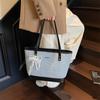 Bolso de mezclilla de gran capacidad para mujer 2025 Nueva moda casual bolso de hombro estudiante clase viajero bolso tote