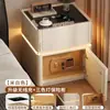 Nueva mesita de noche inteligente con caja fuerte incorporada, un gabinete de noche multifuncional para uso doméstico, diseño moderno y minimalista