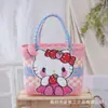 Bolso de Mano Cesta de Regalo Dopamina Colorida Bolso Tejido de Plástico Cesta de Verduras Bolso de Playa Costero Bolso de Mujer para Viajar