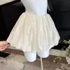 Diseño de Chica Atrevida Falda Plisada de Capullos para Mujer Verano Cintura Baja Adelgazante Esponjosa de Línea A Corta