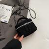 Bolso Pequeño de Cadena Bordado Lingge Bolso Cruzado Bolso de Mano para Mujer Nuevo Otoño Invierno 2024 Bolso Mini Combinable