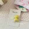 Nuevo Tejido Bordado Coreano Hecho a Mano Relleno de Algodón Lazo para Niñas y Niños, Versátil, Lindo y Dulce, Envuelto con Pinzas Laterales de Tela