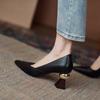 Shang Si ~ Estilo Ins Temperamento Zapatos de Mujer Tacones Altos Puntiagudos Zapatos de Mujer con Tacón de Extraterrestre Moda Celebridad de Internet Zapatos Individuales Zapatos para las Cuatro Estaciones