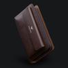 Bolso King Paul Cartera Larga de Piel de Vaca para Hombre con Doble Cremallera Portatarjetas Cartera de Gran Capacidad Bolso Bolso de Mano para Hombre
