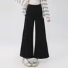 Pantalones de Pierna Ancha para Maternidad Sin Soporte Abdominal 2026 Nuevos Pantalones de Maternidad de Otoño con Cinturón No Ajustable Pantalones Casuales Rectos Sueltos para Mujeres Menudas