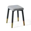 Taburete cuadrado para mesa de comedor casera personalizado, taburete cuadrado simple y grueso de madera maciza, taburete cuadrado apilable y reforzado para sala de estar y comedor