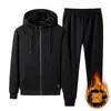 Trajes deportivos casuales de algodón para otoño e invierno, de venta al por mayor transfronteriza, holgados, modernos, con forro polar y material engrosado, para estudiantes jóvenes, en stock