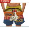 Pantalones casuales de playa para hombre 2024 rocket chicken estampado digital 3D divertido una generación de fabricantes de origen