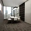 Carpete modular para escritório, tapete simples moderno de encaixe, carpete modular espesso resistente ao desgaste para prédios de escritórios