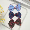 Tecido com Estampa de Cerejas Frescas Gravata Borboleta DIY Acessórios de Cabelo para Crianças Decoração de Boneca Adorno para Roupas Acessórios Decorativos