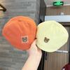 Bebé Primavera y Otoño Lindo Oso Boina Estándar Gorra Retro Personalizada ins Coreano Gorra Infantil de Visera Estilo Extranjero