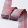 Cinta tejida de cuadros JK de doble cara estilo académico para lazos hechos a mano, accesorios para el cabello, solapa de ropa, accesorios de lazo, material para envolver regalos