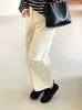 Jeans vintage de pierna ancha de cintura alta para mujer talla grande 2026 otoño versátiles casuales de pierna recta para mujer talla grande