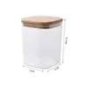 Frasco Sellado Frasco para Granos Almacenamiento de Cocina Caja de Plástico Transparente de Grado Alimenticio Bocadillos Artículos Secos Frasco para Almacenamiento de Té