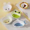 Tazón de arroz creativo para niños, tazón para comida complementaria, tazón para fideos, tazón para sopa, tazón con asa fresco de aspecto Ins, tazón para frutas para el hogar