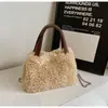 Bolso Mao Mao para mujer 2024 otoño e invierno nuevo versión coreana de bolso de mano de lana de cordero tendencia de moda bolso de hombro cruzado de lana