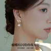 Pendientes de botón de plata de ley S999 con aguja, nudo de mariposa de circón, perla, para oreja, mujeres, nuevo 2026, clip para la oreja, joyería de oreja elegante