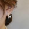 Pendientes Rectangulares de Perlas Microincrustadas Estilo Coreano para Mujer Diseño Único Lujo Ligero Exquisitos Versátiles Pendientes Pendientes Al por Mayor
