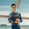 LCDRMSY Recién Llegado Traje de Buceo para Hombre Protector Solar Secado Rápido Traje de Baño Dividido Traje de Surfista Traje de Medusa Manga Larga Traje de Snorkel
