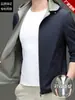 Chaqueta reversible para hombre con capucha desmontable, a prueba de viento, adecuada para primavera y otoño, estilo casual, cuello alto, prenda exterior ligera, para ventas transfronterizas