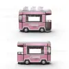 Carrinho de Lanches Retrô Multifuncional, Food Truck, Equipamento para Barraca Comercial, Carrinho de Mão Pequeno, Trailer Elétrico, Carrinho de Café da Manhã Móvel