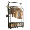 Cabide de Roupa Duplo para Quarto de Casa, Mesa de Cabeceira, Cabide de Roupas, Apartamento Pequeno, Cabide Secundário de Mesa de Cabeceira, Varal Móvel