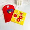 Tablero de Ajedrez de Cuadrícula Nueve Cuadrados Mini Fieltro Transfronterizo Juguete Educativo de Desarrollo Infantil Rompecabezas Cuadrícula de Fieltro Juego de Tres en Raya