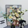 Flores de Jasmim Artificiais para Decoração de Casamento, Decoração de Salão de Casamento, Decoração de Casa, Arranjos de Flores de Jasmim, Atacado para Exportação, Flores de Seda, Flores Artificiais
