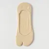 Calcetines de verano finos para mujer, con separación de dedos, de corte bajo, antideslizantes, invisibles, diseño único de dos dedos, calcetines invisibles simples, algodón, transpirables