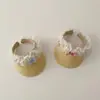 Sombrero de Paja de Verano Estilo Ins Tejido para Niños Qiu Nan Sombrilla para Niñas Protección Solar Sombrero para Bebé Sombrero de Sol de Copa Abierta
