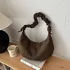 Bolso de Axila para Mujer 2026 Nuevo Verano Retro Gamuza para Viajes Diarios Bolso de Hombro Único Gran Capacidad Cruzado Bolso Dumpling