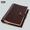 Primera capa de cuero de vaca cuero cuaderno de hojas sueltas cuaderno cuaderno de cuero suave A5 negocio trabajo Cuaderno