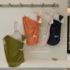 Y.Jia Top de Verano Estilo Coreano Puro Deseo Chica Caliente Estilo Versátil Holgado Adelgazante Hebilla Metálica Hombros Descubiertos para Mujer 2356