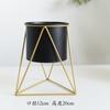 Ferro forjado vaso de flores flor stand armazenamento rack ornamentos piso nórdico simples moderno casa metal artesanato vaso