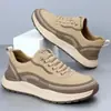 Zapatos Deportivos Seleccionados Cuidadosamente para Hombre, Nuevos Zapatos Blancos de Moda Estilo Coreano, Zapatos Casuales Ligeros para Exteriores, Zapatos de Deslizamiento Fáciles para Hombre