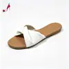 Sandalias Planas de Mujer con Nudo Retorcido y Pliegues para Comercio Exterior Transfronterizo, Sandalias Minimalistas Simples Estilo Coreano para Vacaciones, Zapatos de Mujer para Primavera y Verano en Stock
