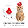 Nuevo Producto de Z Factory Serie Navideña de Amazon Sombreros Triangulares para Mascotas Gatos y Perros, Lindas Decoraciones Navideñas